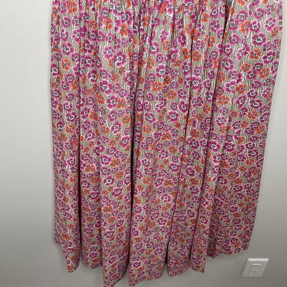 J.CREW Liberty Dress Women Medium Tie-Waist Halter NEW Ellie Pink Floral CA089 - Picture 13 of 16